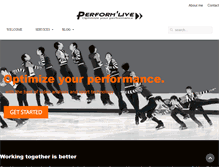 Tablet Screenshot of perform-live.com